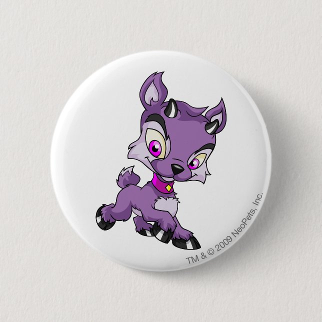 Badge Rond 5 Cm Ixi pourpre (Devant)