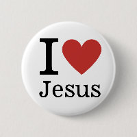 J❤️aime Jésus CUSTOMIZABLE Pin Bouton