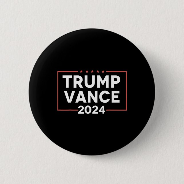 Badge Rond 5 Cm J D Vance 2024 (Devant)