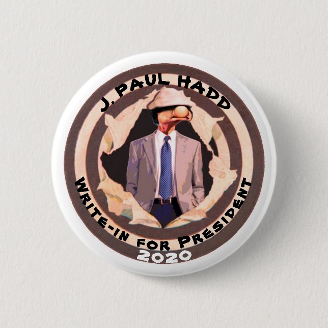 Badge Rond 5 Cm J. Paul Hadd pour le président 2020 (Devant)