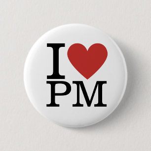 Badge Rond 5 Cm J'❤️ PM Gestion de projet pour l'épingle personnal