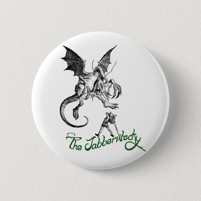 Badge Rond 5 Cm jabberwock (Devant)
