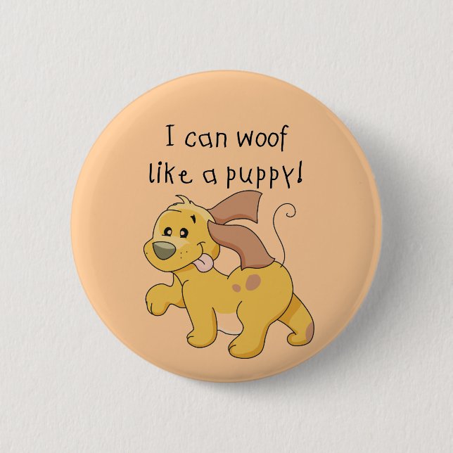 Badge Rond 5 Cm J'aboie comme des T-shirts et des cadeaux d'un chi (Devant)