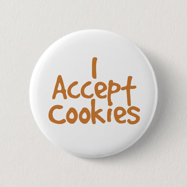 Badge Rond 5 Cm J'accepte les cookies  (Devant)