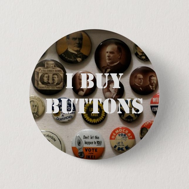 Badge Rond 5 Cm J'achète des boutons (Devant)