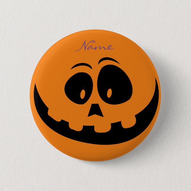 Badge Rond 5 Cm Jack Olantern Sourire Thunder_Cove (Devant)