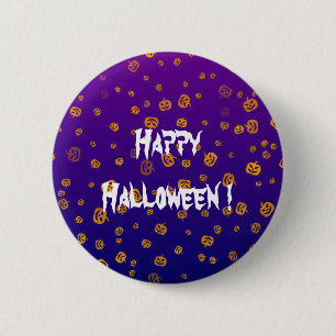 Badge Rond 5 Cm Jack Pumpkins Halloween