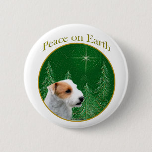 Badge Rond 5 Cm Jack Russell Terrier (cassé) Paix