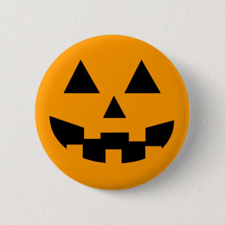 Badge Rond 5 Cm JackOLantern, bouton classique