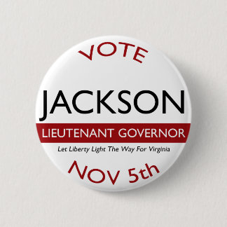 Badge Rond 5 Cm Jackson pour lt Governor Logo Button