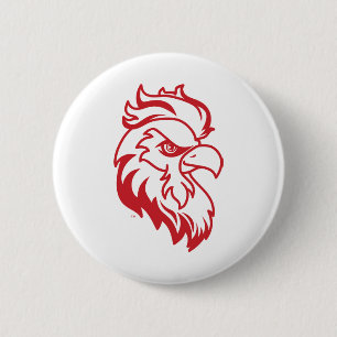 Badge Rond 5 Cm Jacksonville State University Gamecocks Red Eagle