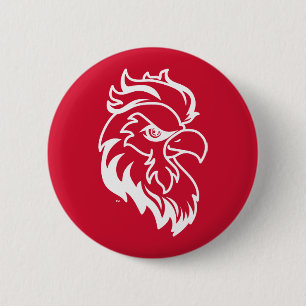 Badge Rond 5 Cm Jacksonville State University Gamecocks Red Eagle