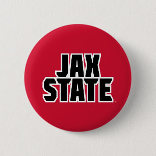 Badge Rond 5 Cm Jacksonville State University JAX STATE Bold Text