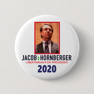 Badge Rond 5 Cm Jacob Hornberger Libertarian à la présidence 202