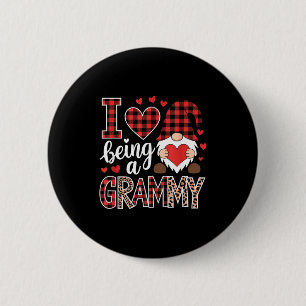 Badge Rond 5 Cm J'adore être un Gnome de Mamie Correspondant à la