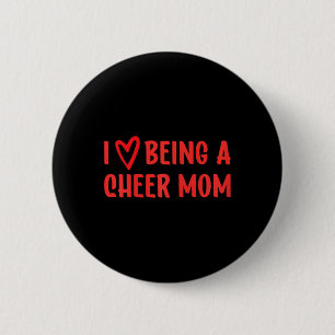 Badge Rond 5 Cm J'adore être une maman de cheerleading Cheerleadin