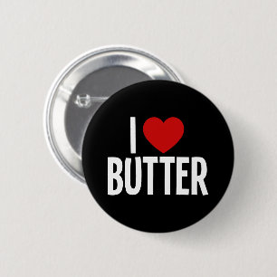 Badge Rond 5 Cm J'adore le bouton rond de beurre