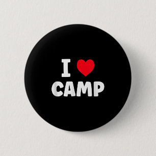 Badge Rond 5 Cm J'adore le camping de luxe de camp d'été