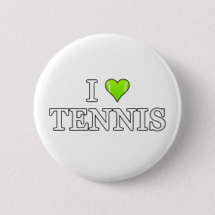 Badge Rond 5 Cm J'adore le tennis
