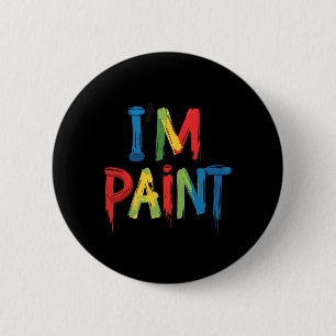 Badge Rond 5 Cm J'adore peindre au doigt, je peins un joli couple