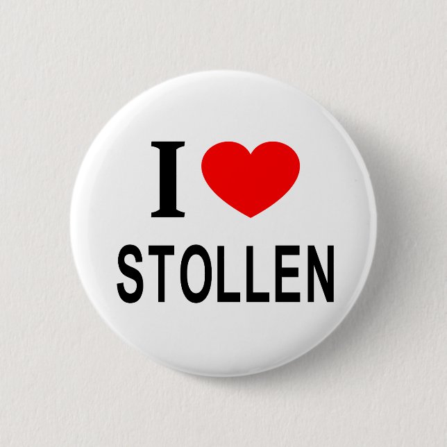 Badge Rond 5 Cm J'adore STOLLEN J'AIME STOLLEN JE ❤️ STOLLEN (Devant)