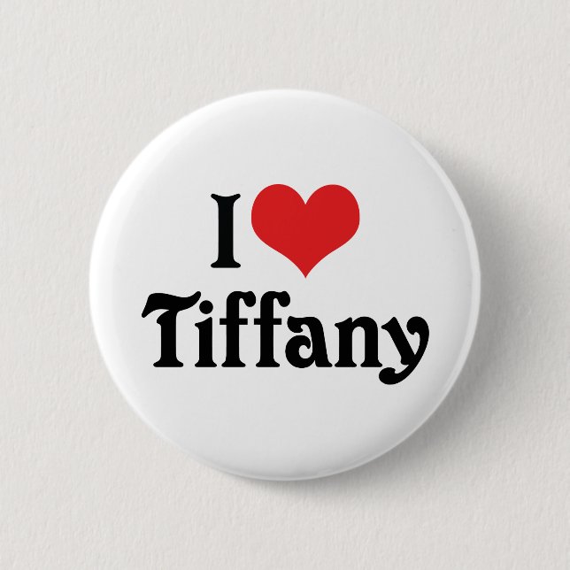 Badge Rond 5 Cm J'adore Tiffany (Devant)