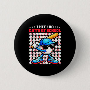 Badge Rond 5 Cm J'ai atteint 100 jours d'école Funny Joueur de bas