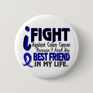 Badge Rond 5 Cm J'ai besoin de mon cancer du colon de meilleur ami