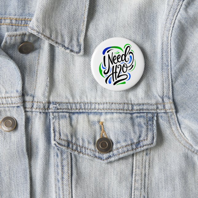 Badge Rond 5 Cm J'ai besoin d'un script H2O (En situation)