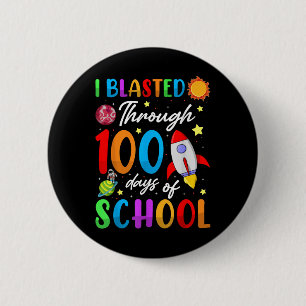 Badge Rond 5 Cm J'Ai Blessé Pendant 100 Jours De Thé De 100E Jour