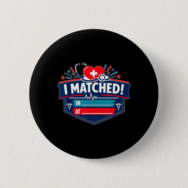 Badge Rond 5 Cm J'ai correspondu (Devant)