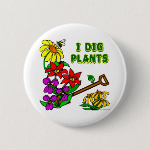 Badge Rond 5 Cm J'Ai Creg Plante Gardener Dit