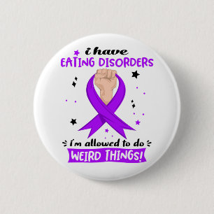 Badge Rond 5 Cm J'ai des troubles alimentaires, je suis autorisé à