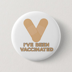 Badge Rond 5 Cm J'ai été vacciné