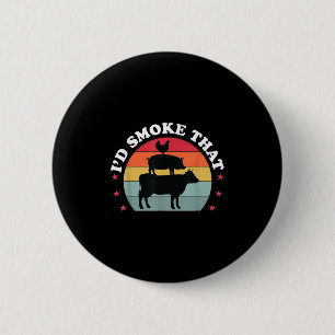 Badge Rond 5 Cm J'Ai Fumé Que Bbq Grillant Viande Fumeur Hommes G
