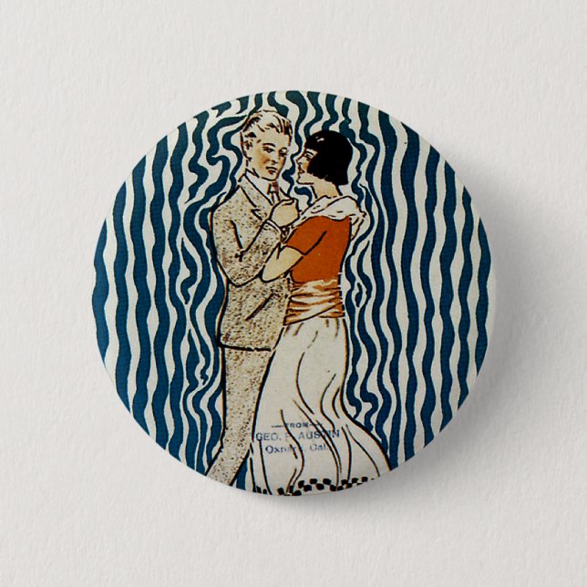 Badge Rond 5 Cm J'ai le Shimmie Blues (Devant)