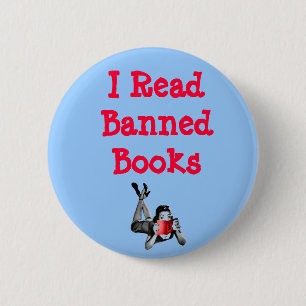 Badge Rond 5 Cm J'ai lu le bouton de livres interdits