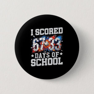 Badge Rond 5 Cm J'ai marqué 100 jours d'école de football 100e jou