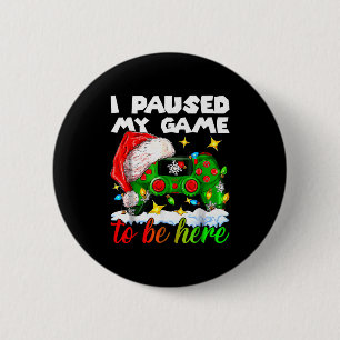 Badge Rond 5 Cm J'ai mis en pause mon jeu Noël Casse-Noisette Poup