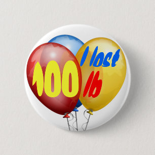 Badge Rond 5 Cm J'ai perdu 100 livres