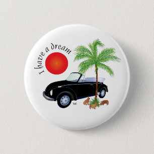 Badge Rond 5 Cm J'ai un bouton de rêve