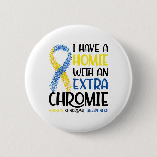 Badge Rond 5 Cm J'Ai Une Maison Avec Un Syndrome De Chromie Supplé