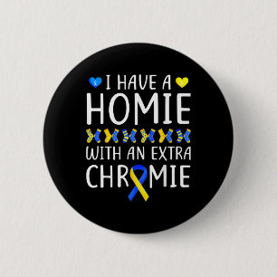 Badge Rond 5 Cm J'Ai Une Maison Avec Un Syndrome De Chromie Supplé