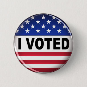 Badge Rond 5 Cm J'ai voté - le bouton