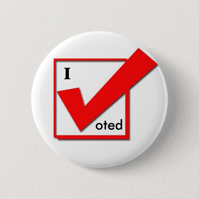 Badge Rond 5 Cm J'ai voté le contrôle (Devant)