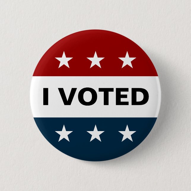 Badge Rond 5 Cm J'ai voté les élections de 2024 (Devant)