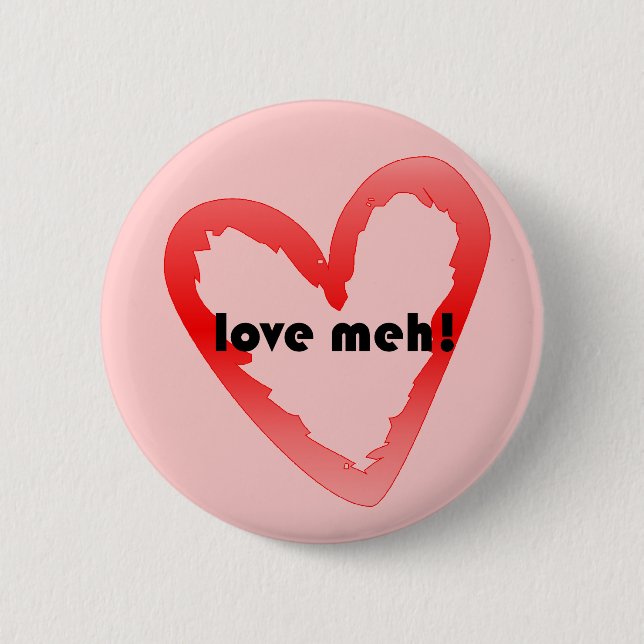 Badge Rond 5 Cm J'aime (Devant)