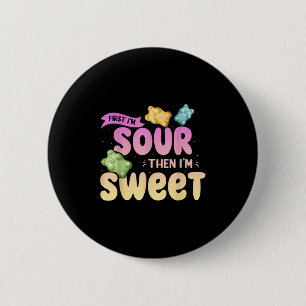 Badge Rond 5 Cm J'Aime Alors Je Suis Douce Funny Candy Patch Sweet