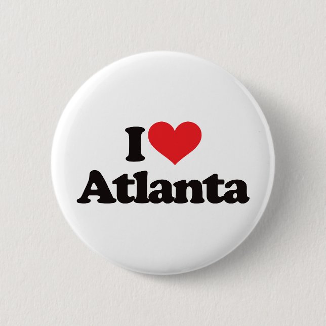 Badge Rond 5 Cm J'aime Atlanta (Devant)