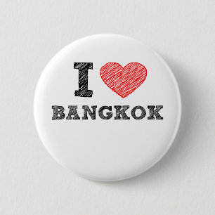Badge Rond 5 Cm J'aime Bangkok
